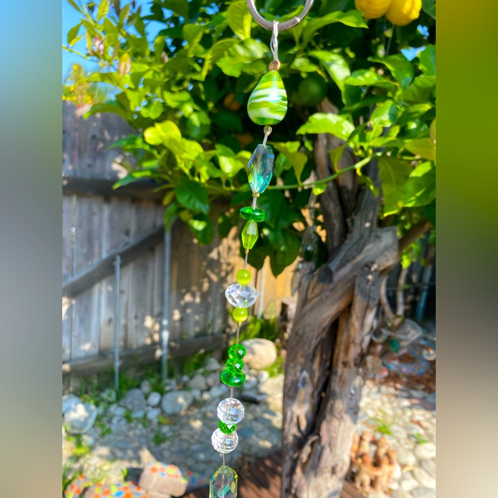 Green crystal Sun Catcher